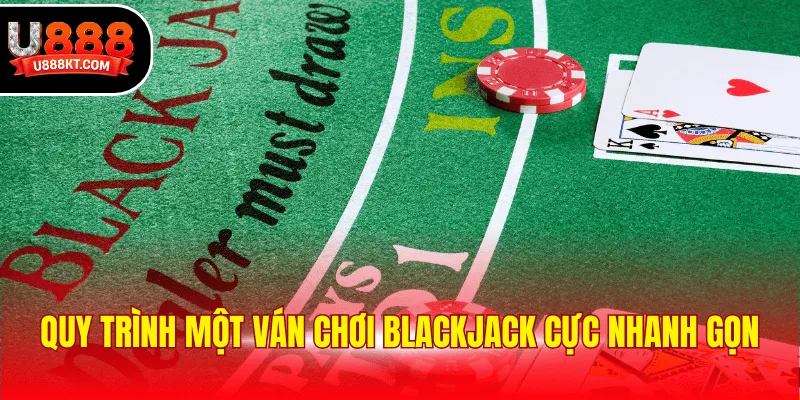 Quy trình một ván chơi blackjack cực nhanh gọn